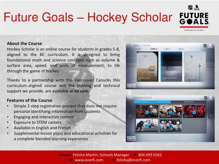 Future Goals – Hockey Scholar