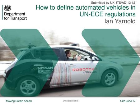 How to define automated vehicles in UN-ECE regulations