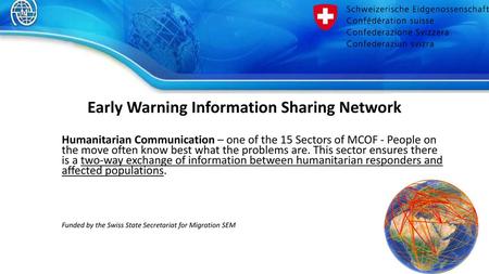 Early Warning Information Sharing Network