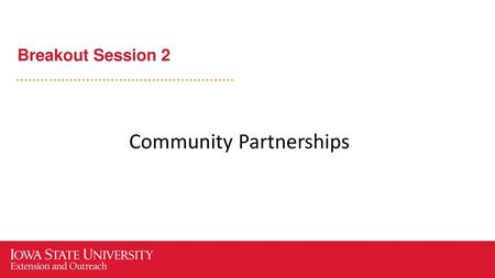 Community Partnerships