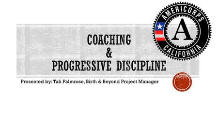 coaching & progressive discipline