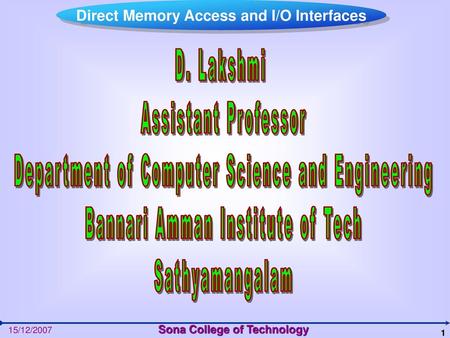 Department of Computer Science and Engineering