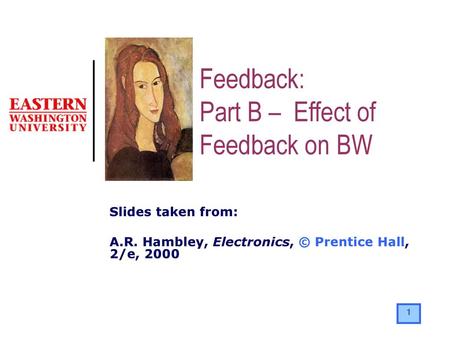 Part B – Effect of Feedback on BW