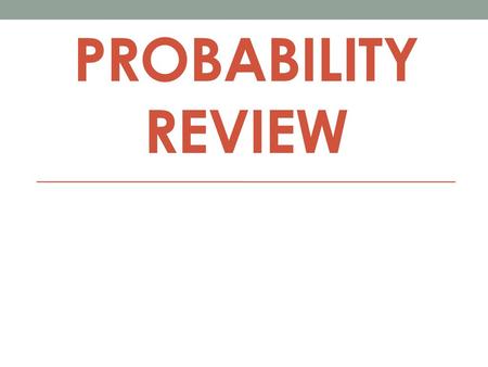 ProBaBility Review.