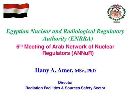 Egyptian Nuclear and Radiological Regulatory Authority (ENRRA)