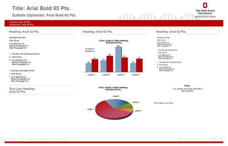 Title: Arial Bold 95 Pts. Subtitle (Optional): Arial Bold 65 Pts.