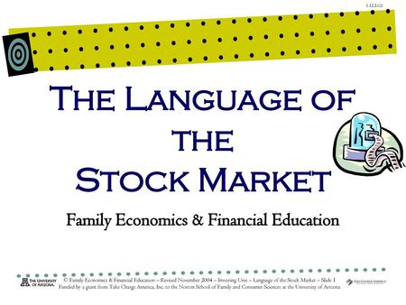 The Language of the Stock Market