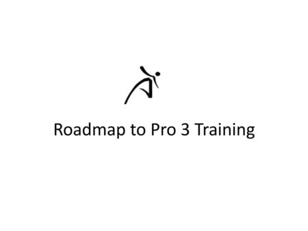 Roadmap to Pro 3 Training