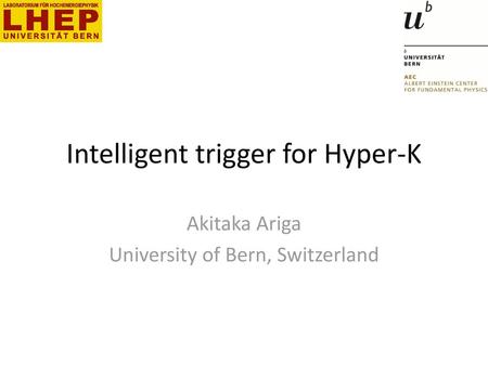 Intelligent trigger for Hyper-K