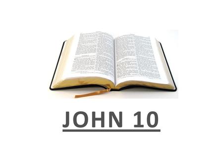 JOHN 10.