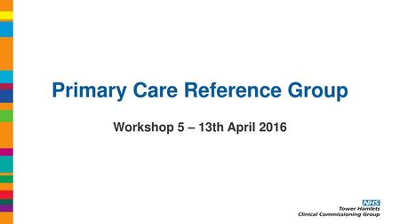 Primary Care Reference Group