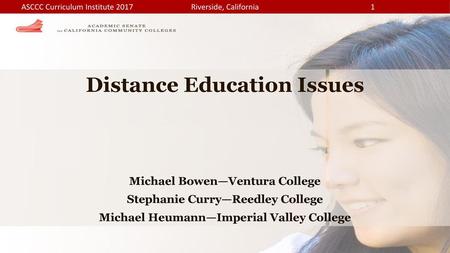 Distance Education Issues