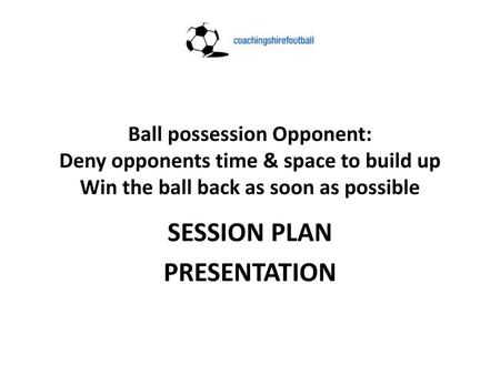 SESSION PLAN PRESENTATION