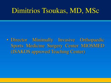 Dimitrios Tsoukas, MD, MSc