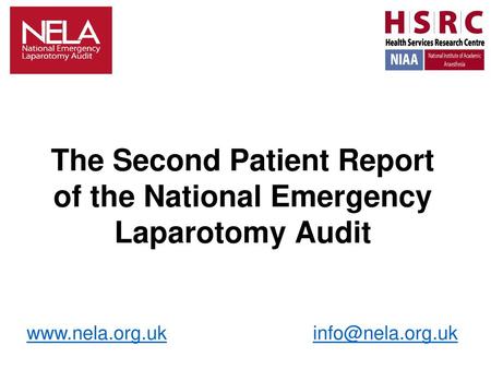 The Second Patient Report of the National Emergency Laparotomy Audit