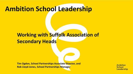 Ambition School Leadership