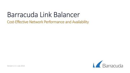 Barracuda Link Balancer