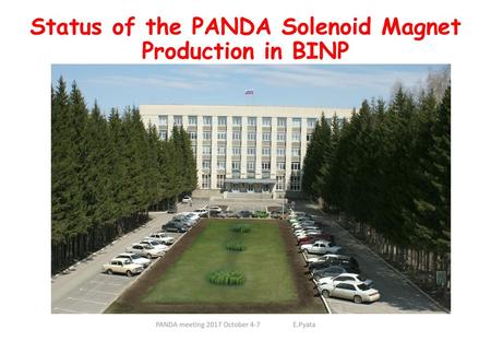 Status of the PANDA Solenoid Magnet Production in BINP