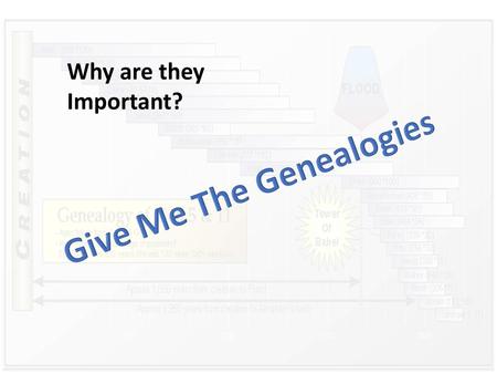 Give Me The Genealogies