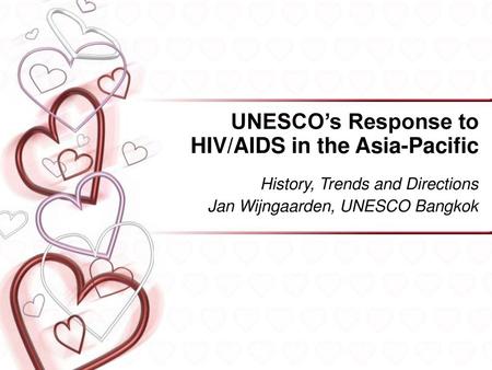 UNESCO’s Response to HIV/AIDS in the Asia-Pacific