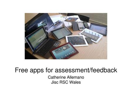 Free apps for assessment/feedback