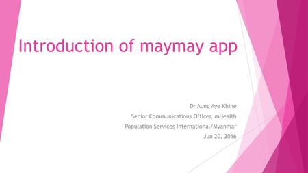 Introduction of maymay app