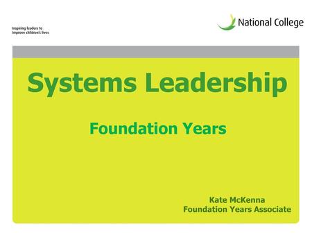 Foundation Years Associate