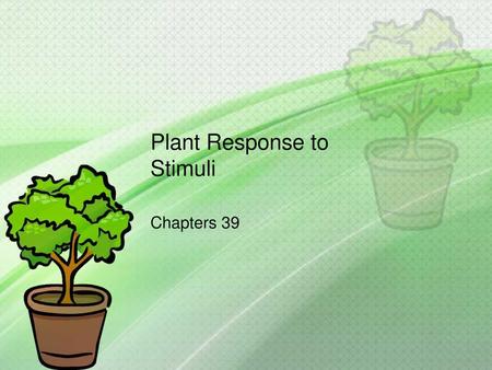 Plant Response to Stimuli