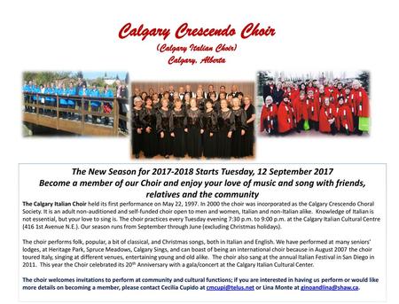 Calgary Crescendo Choir