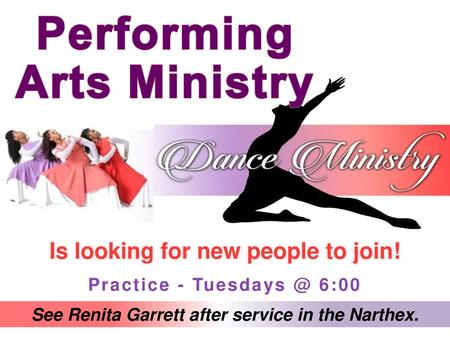 Performing Arts Ministry