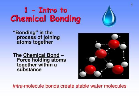 1 - Intro to Chemical Bonding