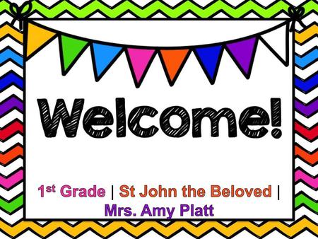 1st Grade | St John the Beloved |