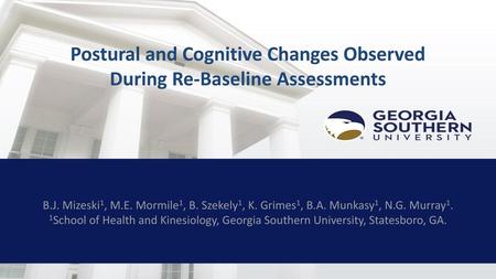 Postural and Cognitive Changes Observed During Re-Baseline Assessments