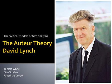 The Auteur Theory David Lynch