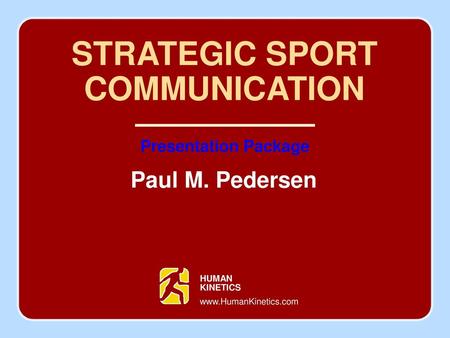 STRATEGIC SPORT COMMUNICATION