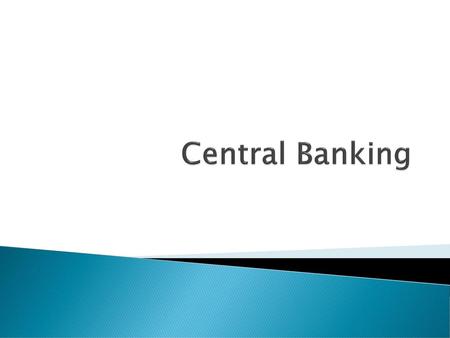 Central Banking.