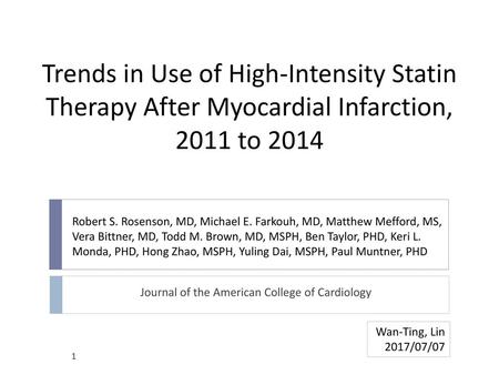 Journal of the American College of Cardiology