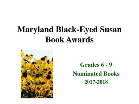 Maryland Black-Eyed Susan Book Awards