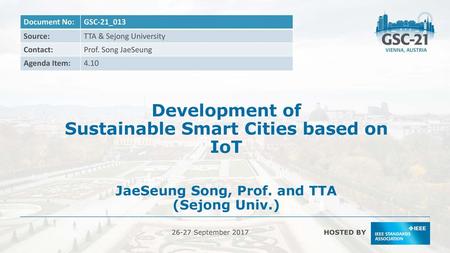 Development of Sustainable Smart Cities based on IoT