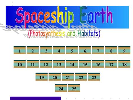 (Photosynthesis and Habitats)