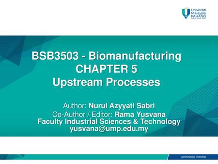 BSB Biomanufacturing CHAPTER 5 Upstream Processes