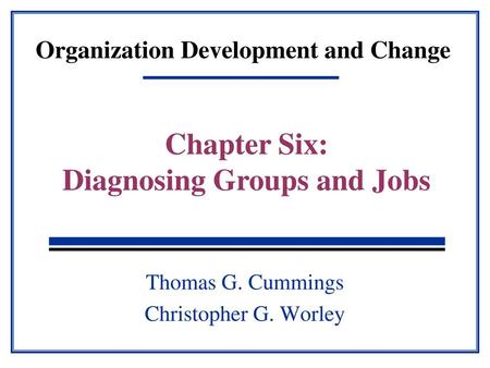 Organization Development and Change