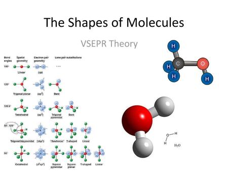 The Shapes of Molecules