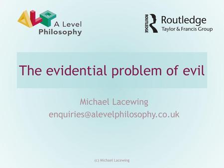 The evidential problem of evil