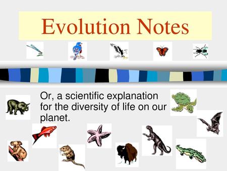 Or, a scientific explanation for the diversity of life on our planet.