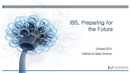 IBS, Preparing for the Future October 2015 Institute for Basic Science.