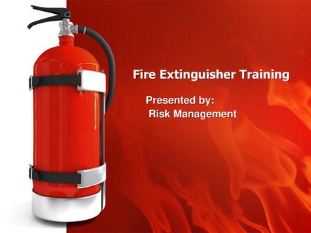 Fire Extinguisher Training