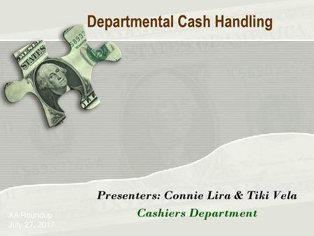 Departmental Cash Handling