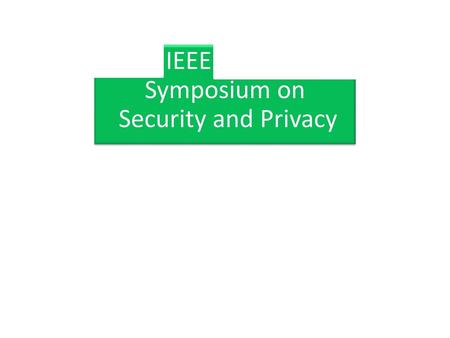 2nd IEEE European Symposium on Security and Privacy