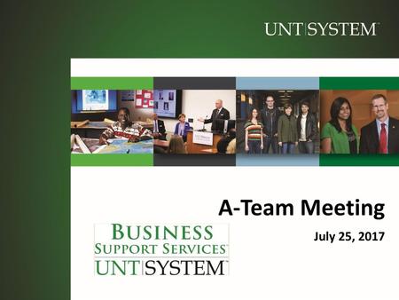 A-Team Meeting July 25, 2017.